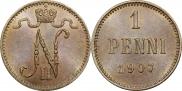 1 пенни 1907 года