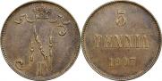 5 пенни 1907 года