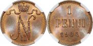 1 пенни 1904 года