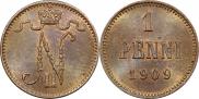 1 пенни 1909 года