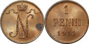 1 пенни 1911 года