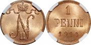 1 penni 1914 year