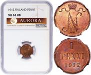 1 penni 1912 year