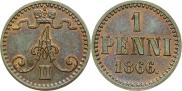 1 пенни 1866 года