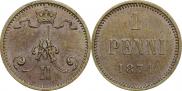 1 penni 1874 year