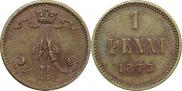 1 пенни 1875 года