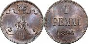 1 penni 1894 year