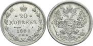 20 копеек 1881 года
