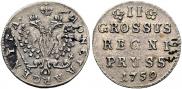 2 grosze 1759 year