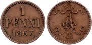 1 penni 1867 year