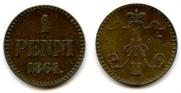 1 penni 1864 year