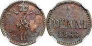 1 penni 1866 year