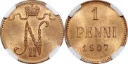 1 penni 1907 year