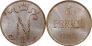 5 pennia 1908 year