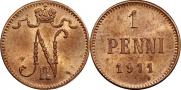 1 penni 1911 year