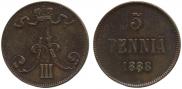5 pennia 1888 year