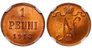 1 penni 1913 year