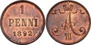 1 пенни 1892 года