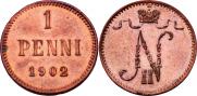 1 пенни 1902 года