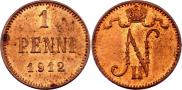 1 пенни 1912 года