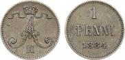 1 пенни 1884 года