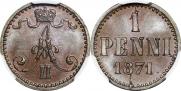 1 пенни 1871 года