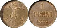 1 пенни 1883 года