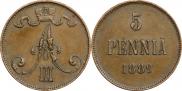 5 пенни 1889 года