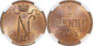 1 penni 1906 year