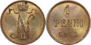 1 penni 1911 year
