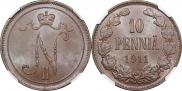 10 pennia 1911 year