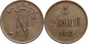 5 pennia 1913 year