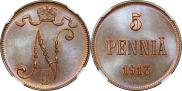 5 pennia 1913 year