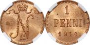 1 пенни 1914 года