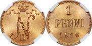 1 пенни 1916 года