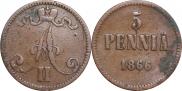 5 pennia 1866 year