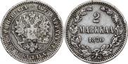 2 markkaa 1870 year