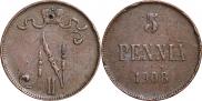 5 pennia 1908 year