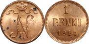 1 пенни 1914 года