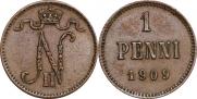 1 penni 1909 year