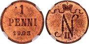 1 пенни 1903 года