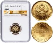 10 markkaa 1913 year