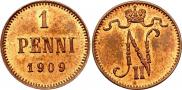 1 пенни 1909 года