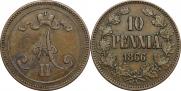 10 пенни 1866 года