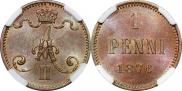 1 пенни 1876 года