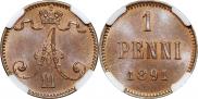 1 penni 1891 year