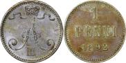 1 penni 1892 year
