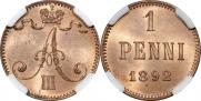 1 penni 1892 year