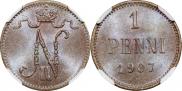 1 пенни 1907 года