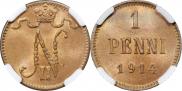 1 пенни 1914 года